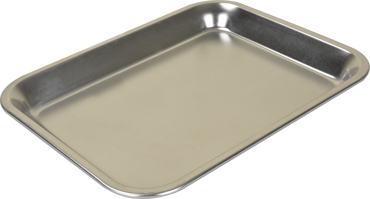 Mababaw na Stainless Steel Serving Tray