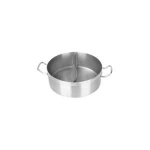 Stainless Steel Pot na may Divider,Weldless Hot Pot,Two-Flavor Soup Pot na Shabu Shabu Pot,Induction Cookware 