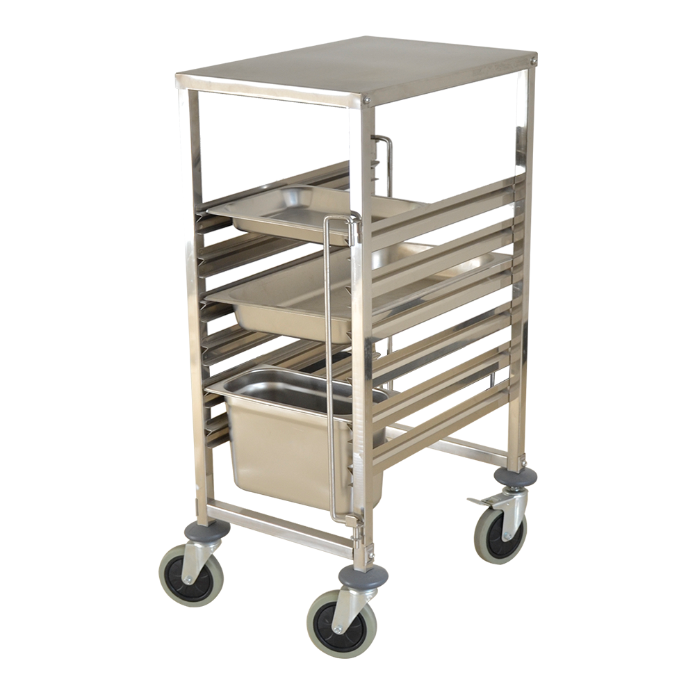 Yapamit X1309 Stainless Steel Single-Line GN Pan Trolley